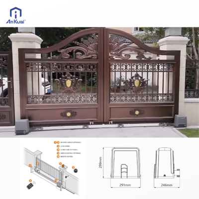 kopen Smart AK800DC Automatic Door Opener for Commercial Spaces: Remote, WiFi App & Infrared Sensing Functions online manufacture