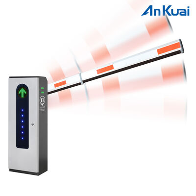 kopen Automatische boom barrière poort met 100W motor vermogen 30m afstandsbediening en DC12V LED poeder voor parkeerterrein toegang online manufacture