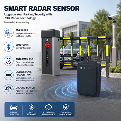kopen Bluetooth Barricade Anti-smashing Radar License Plaat Recognition Parking 79G Radar Detector Sensor Ground Sensor online manufacture