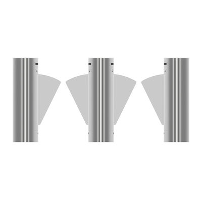 EMC Automatische Intrekbare Turnstiles RFID van de Klepbarrière voor VoetGoedgekeurd Toegangsbeheerce