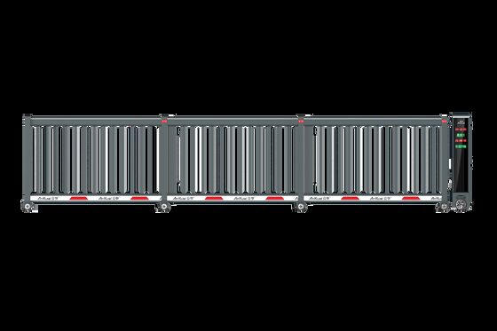 Metalen detectorpoort gebouwd met hoge sterkte aluminium profielen en corrosiebestendige coating voor duurzaamheid