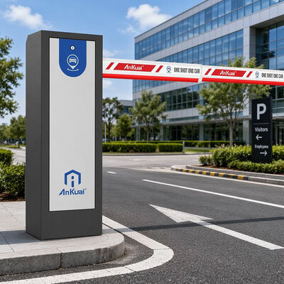 24V DC borstelloze motor automatische vouw hek arm boom barrière poort voor commerciële parkeerplaats toegangscontrole